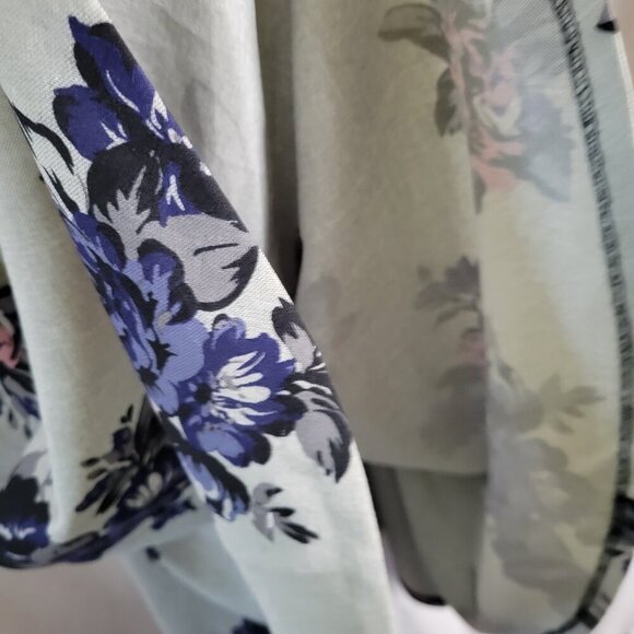 Elle Floral Sleeveless Dress Size 6 Fit Flare Dressy Office Lined Stretchy EUC - Picture 7 of 13